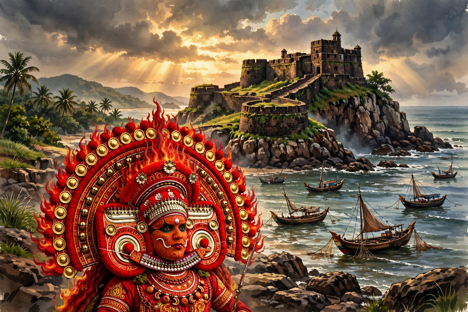 Theyyam ritual performance in North Kerala