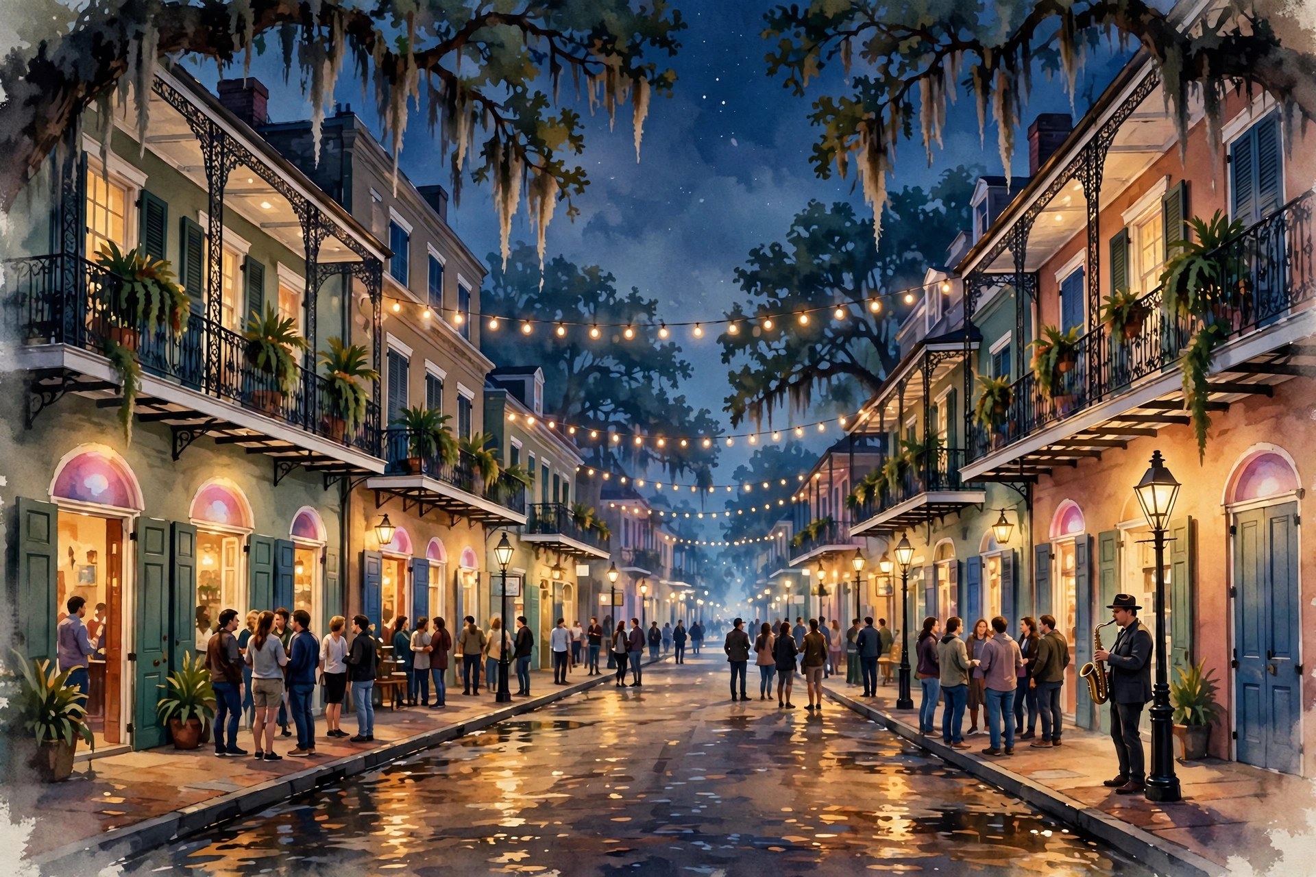 Frenchmen Street music clubs in the Marigny